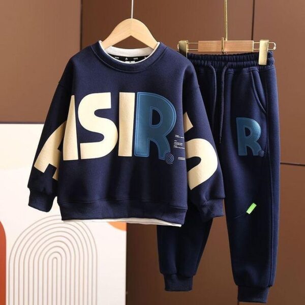 Fashion Navy Blue Sweaters Pants